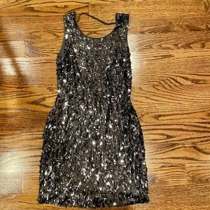 Express Sequined Cocktail Dress